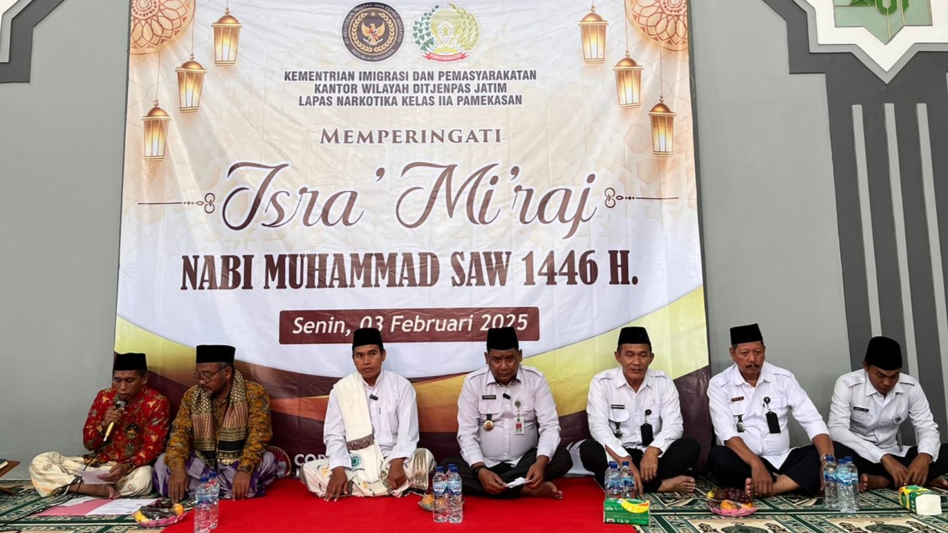 Peringatan Isra Mi'raj Menjadi Upaya Lapas Narkotika Tingkatkan Kualitas Keagamaan WBP