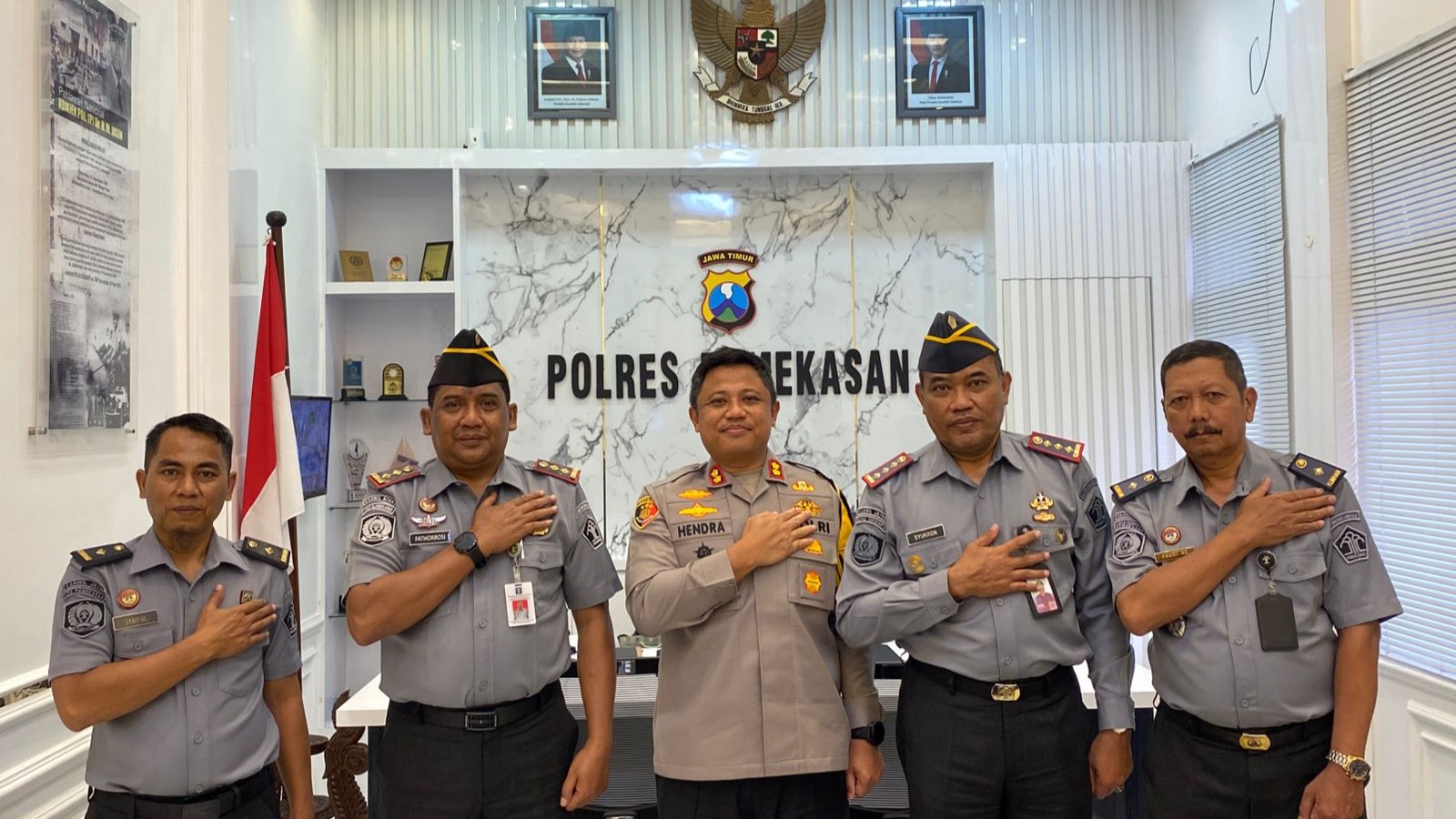 Lakukan Kunjungan Ke Polres dan KPKNL, Lapas Narkotika Pamekasan Memaksimalkan Efisiensi Pengamanan dan Pengelolaan Aset Negara