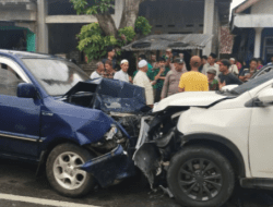 Dua Mobil Tabrakan di Proppo Pamekasan, Tidak Ada Korban Jiwa