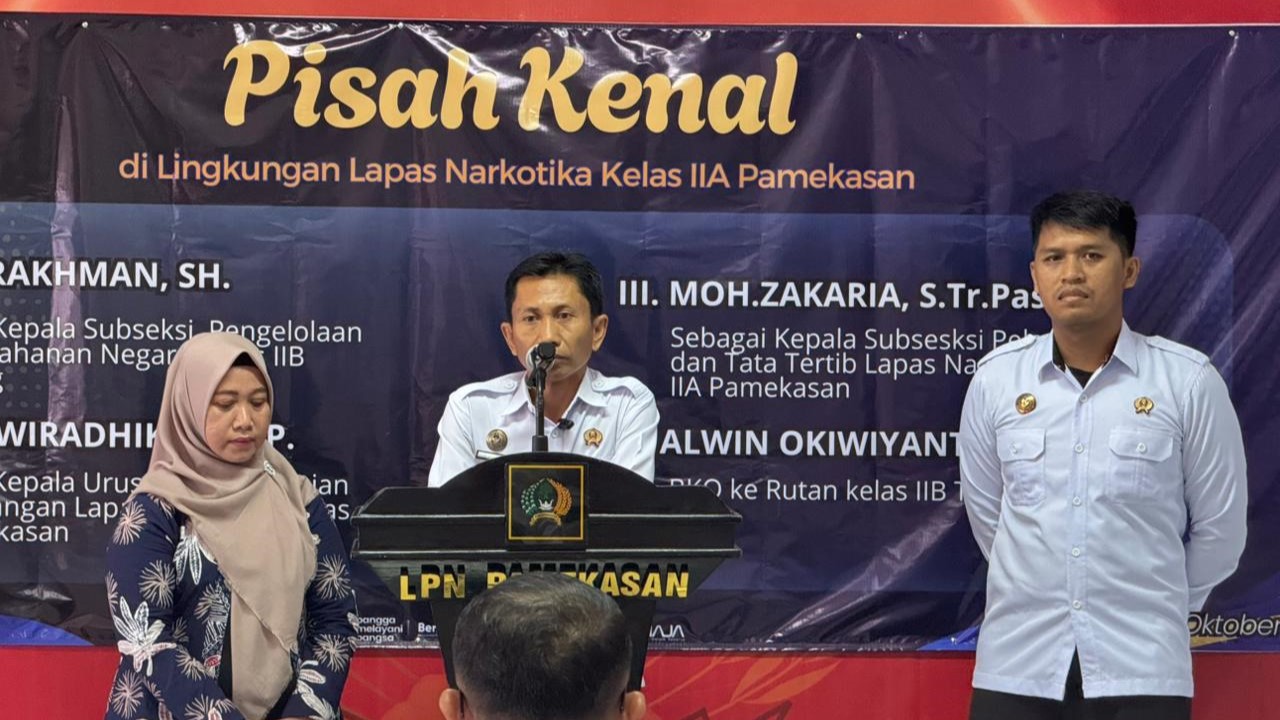 Lapas Narkotika Pamekasan Gelar Pisah Kenal Pegawai, Haru dan Kekeluargaan Iringi Momen Perpisahan