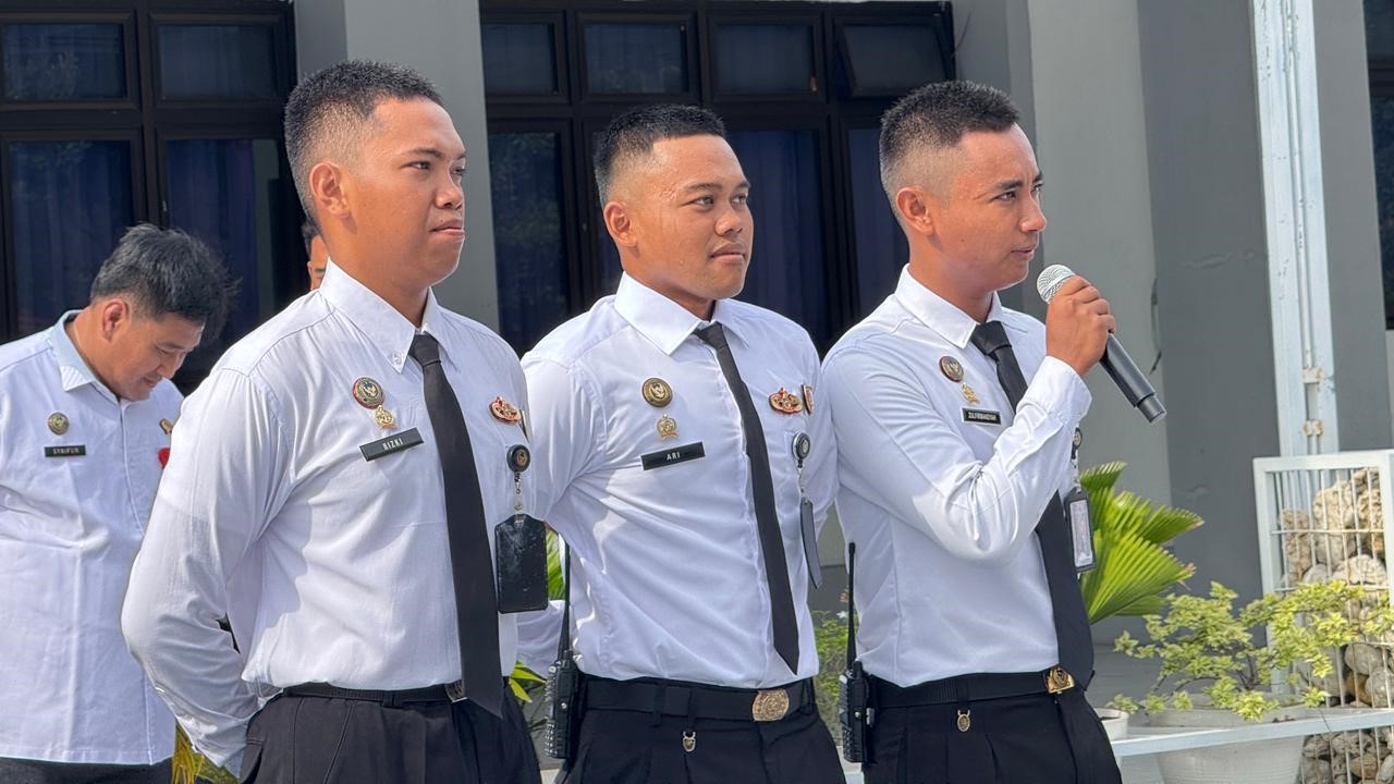 Apel Pagi Lapas Narkotika Pamekasan Diwarnai Penerimaan Peserta Magang dan CASN Komcad