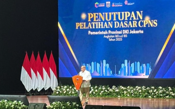 Gubernur DKI Tutup Pelatihan Dasar CPNS 2025, Tekankan Integritas ASN