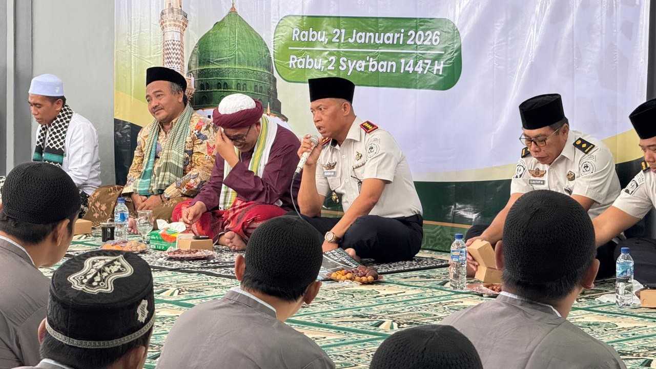 Pelaksanaan Kegiatan Isra' Mi'raj 1447 H di Lapas Narkotika kelas llA Pamekasan