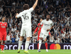 Benfica Kejutkan Bernabeu, Madrid Balas Cepat: Skor 1-1 di Babak Pertama, El Real Masih Unggul Agregat