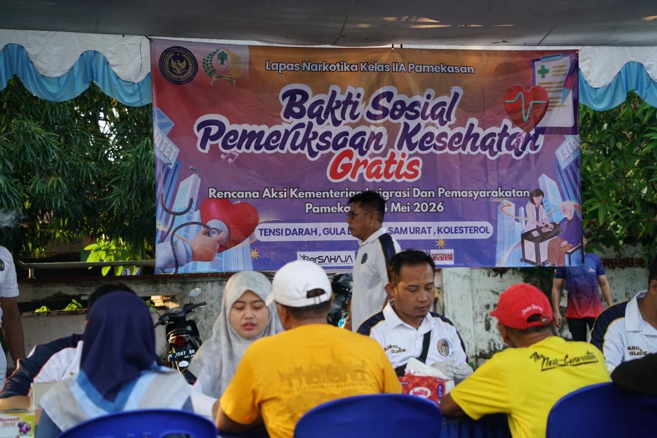 Lapas Narkotika Pamekasan Gelar Pemeriksaan Kesehatan Gratis, Wujud Kepedulian kepada Masyarakat