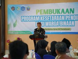 Lapas Narkotika Pamekasan Gandeng Dinas Pendidikan dan PKBM Tunas Bangsa Buka Program Paket C